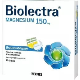 BIOLECTRA Magnésium 150 mg Citron Comprimés effervescents, 20 pc