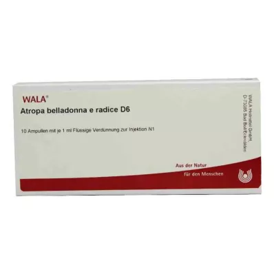 Ampoules Atropa Belladonna et Radix D6 (10x1 ml)