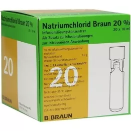 NATRIUMCHLORID 20% MPC Concentré délectrolytes, 20X10 ml