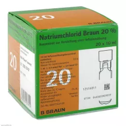 NATRIUMCHLORID 20% MPC Concentré délectrolytes, 20X10 ml