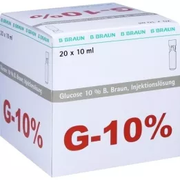 GLUCOSE 10% B.Braun Mini Plasco connect Liqueur injectable, 20X10 ml