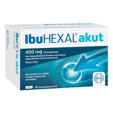 IBUHEXAL akut 400 comprimés pelliculés, 50 pc