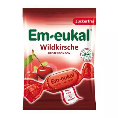 EM-EUKAL Bonbons aux cerises sauvages sans sucre, 75 g