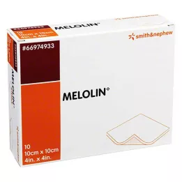 MELOLIN Pansements 10x10 cm stériles, 10 pces