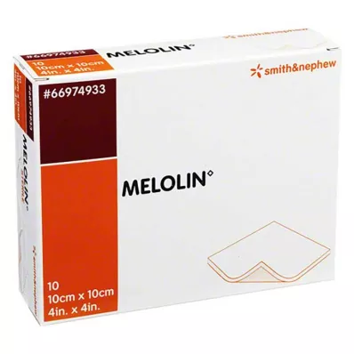 MELOLIN Pansements 10x10 cm stériles, 10 pces