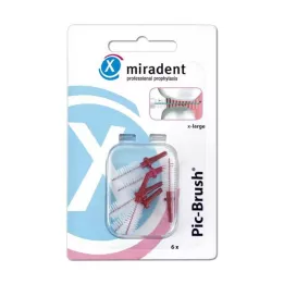 MIRADENT Interd.Pic-Brush B.x-large bordeaux, 6 pces