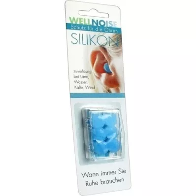 WELLNOISE Bouchons doreilles bleu blister, 3X2 pcs