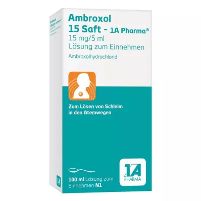 AMBROXOL 15 jus-1A Pharma, 100 ml AMBROXOL 15 jus-1A Pharma, 100 ml