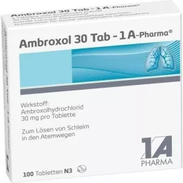 AMBROXOL 30 comprimés Tab-1A Pharma, 100 pc