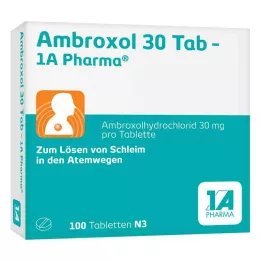 AMBROXOL 30 comprimés Tab-1A Pharma, 100 pc