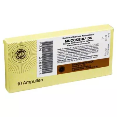 MUCOKEHL Ampoules D 6, 10X1 ml MUCOKEHL Ampoules D 6, 10X1 ml