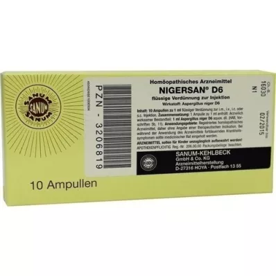 NIGERSAN D 6 ampoules, 10X1 ml