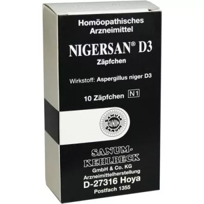 NIGERSAN Suppositoires D 3, 10 pces