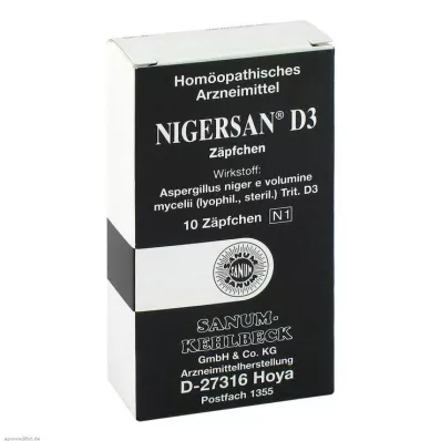NIGERSAN Suppositoires D 3, 10 pces