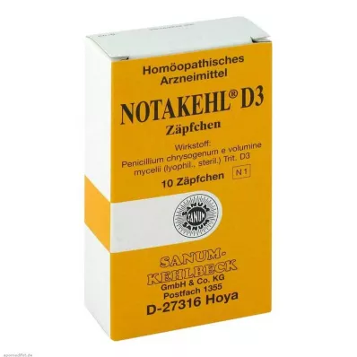 NOTAKEHL Suppositoires D 3, 10 pces