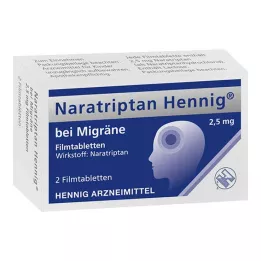 NARATRIPTAN Hennig contre la migraine 2,5 mg Comprimés pelliculés, 2 pces