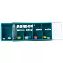 ANABOX Boîte journalière turquoise, 1 pc