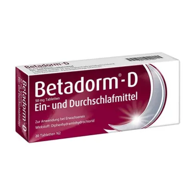BETADORM Comprimés D, 20 pc BETADORM Comprimés D, 20 pc
