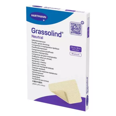 GRASSOLIND Compresses de pommade 7,5x10 cm stériles, 10 pces