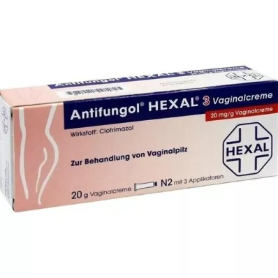 ANTIFUNGOL HEXAL 3 Crème vaginale, 20 g