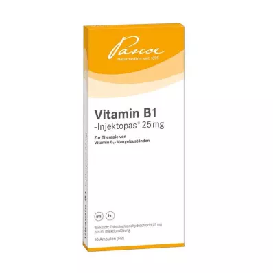 VITAMIN B1 INJEKTOPAS Solution injectable de 25 mg, 10X1 ml