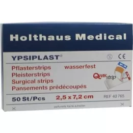 PFLASTERSTRIPS Ypsiplast hydrofuge 2,5x7,2 cm, 50 pces
