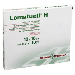 LOMATUELL H Tulle à pommade 10x10 cm stérile, 10 pces