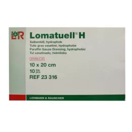 LOMATUELL H Tulle à pommade 10x20 cm stérile, 10 pces