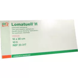 LOMATUELL H Tulle à pommade 10x30 cm stérile, 10 pces