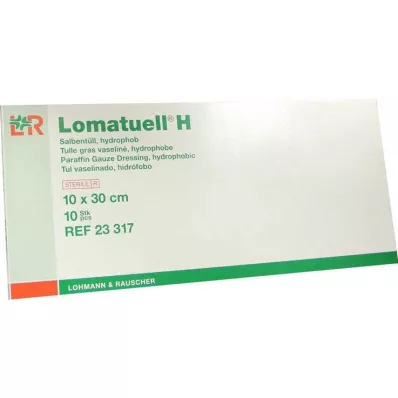 LOMATUELL H Tulle à pommade 10x30 cm stérile, 10 pces