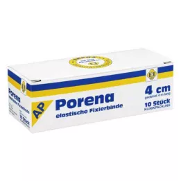 PORENA Bande de gaze élast. 4 cm blanc sans violoncelle, 10 pces