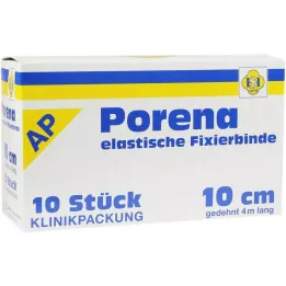 PORENA Bande de gaze élast. 10 cm blanc sans violoncelle, 10 pces