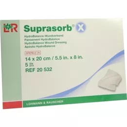 SUPRASORB X HydroBalance pansement pour plaie 14x20 cm, 5 pces