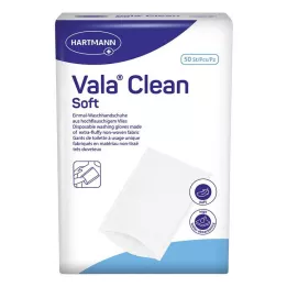 VALACLEAN Gants de toilette jetables soft, 50 pces