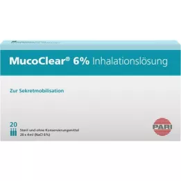 MUCOCLEAR Solution pour inhalation de NaCl à 6%, 20X4 ml