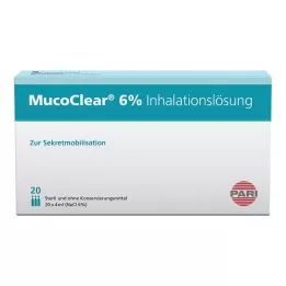 MUCOCLEAR Solution pour inhalation de NaCl à 6%, 20X4 ml