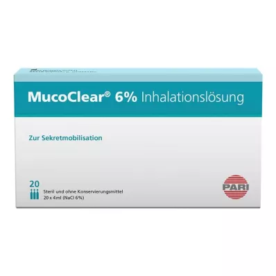 MUCOCLEAR Solution pour inhalation de NaCl à 6%, 20X4 ml