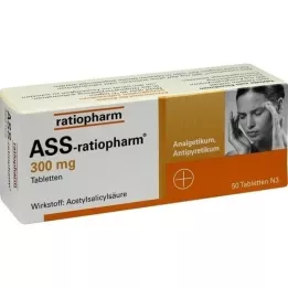 ASS-comprimés ratiopharm 300 mg, 50 pc