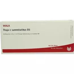 THUJA E SUMMITATIBUS D 3 ampoules, 10X1 ml