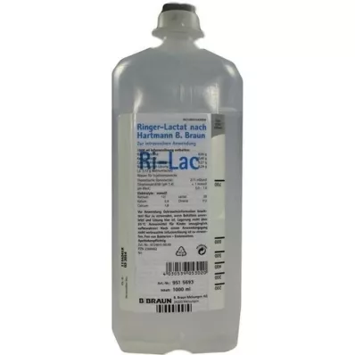 RINGER LACTAT Liqueur infusée Ecofl.Plus B.Braun n.Hartm, 1000 ml