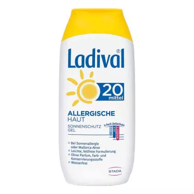 LADIVAL gel pour peau allergique LSF 20, 200 ml