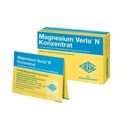 MAGNESIUM VERLA Concentré N Plv. à usage unique, 20 pces