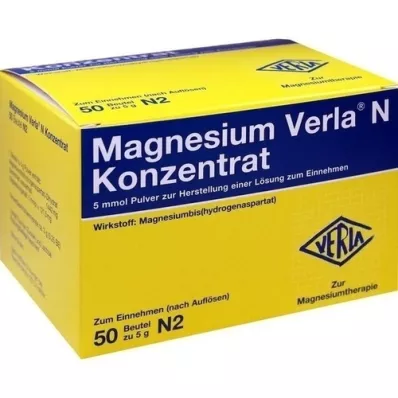 MAGNESIUM VERLA Concentré N Plv. à usage unique, 50 pces