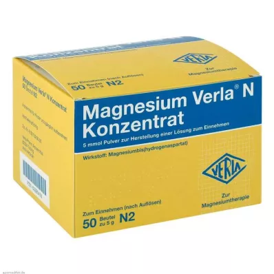 MAGNESIUM VERLA Concentré N Plv. à usage unique, 50 pces MAGNESIUM VERLA Concentré N Plv. à usage unique, 50 pces