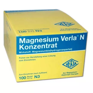 MAGNESIUM VERLA Concentré N Plv.à leau, 100 pc