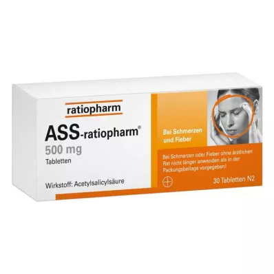 ASS-comprimés ratiopharm 500 mg, 30 comprimés