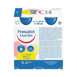 FRESUBIN 5 kcal SHOT Solution au citron, 4X120 ml