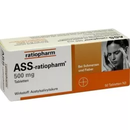 ASS-comprimés ratiopharm 500 mg, 50 pc