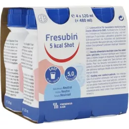 FRESUBIN 5 kcal SHOT Solution neutre, 4X120 ml