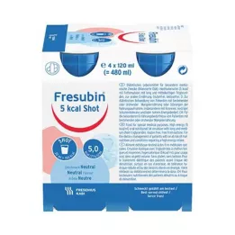 FRESUBIN 5 kcal SHOT Solution neutre, 4X120 ml